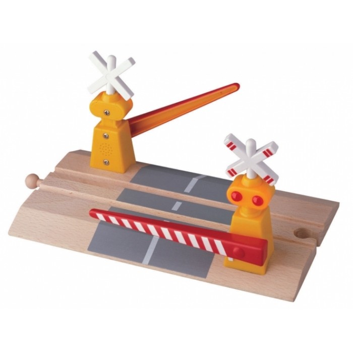 Trecere la nivel Mare cu bariere interactive senzori  lumini si sunete  Maxim Rail Road 50471